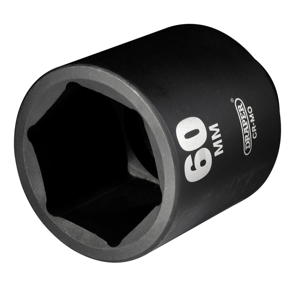 DRAPER Expert 60mm 3/4in. Square Drive Hi-Torq ; 6 Point Deep Impact Socket: Model No.419D-MM