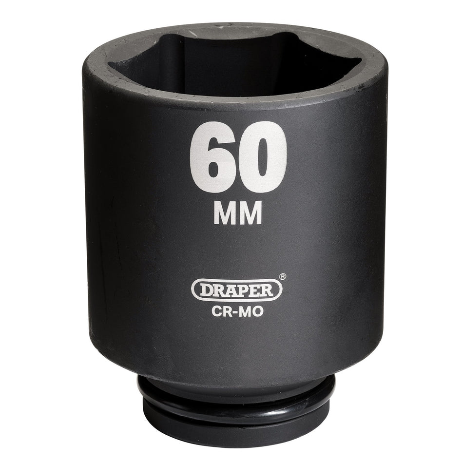 DRAPER Expert 60mm 3/4in. Square Drive Hi-Torq ; 6 Point Deep Impact Socket: Model No.419D-MM