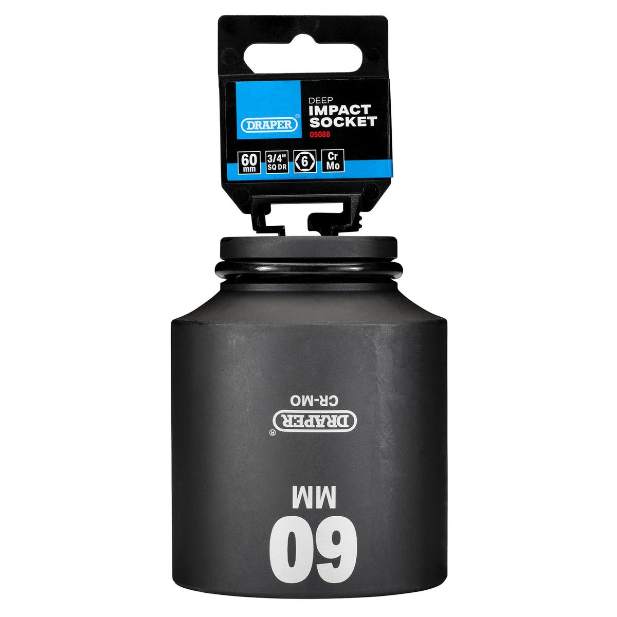DRAPER Expert 60mm 3/4in. Square Drive Hi-Torq ; 6 Point Deep Impact Socket: Model No.419D-MM
