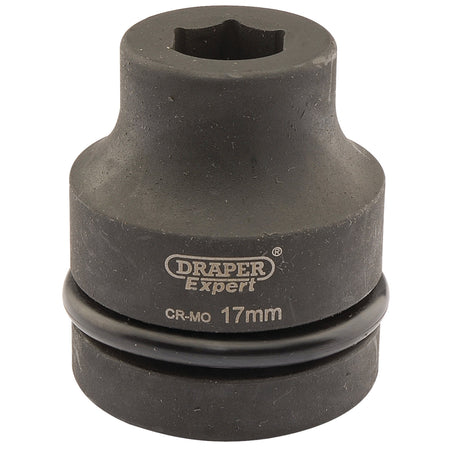 DRAPER Expert 17mm 1in. Square Drive Hi-Torq ; 6 Point Impact Socket: Model No.425-MM