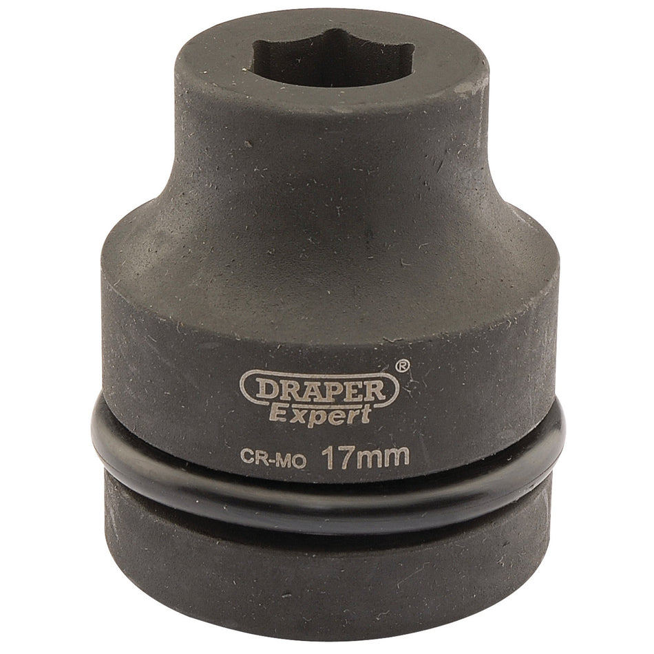 DRAPER Expert 17mm 1in. Square Drive Hi-Torq ; 6 Point Impact Socket: Model No.425-MM