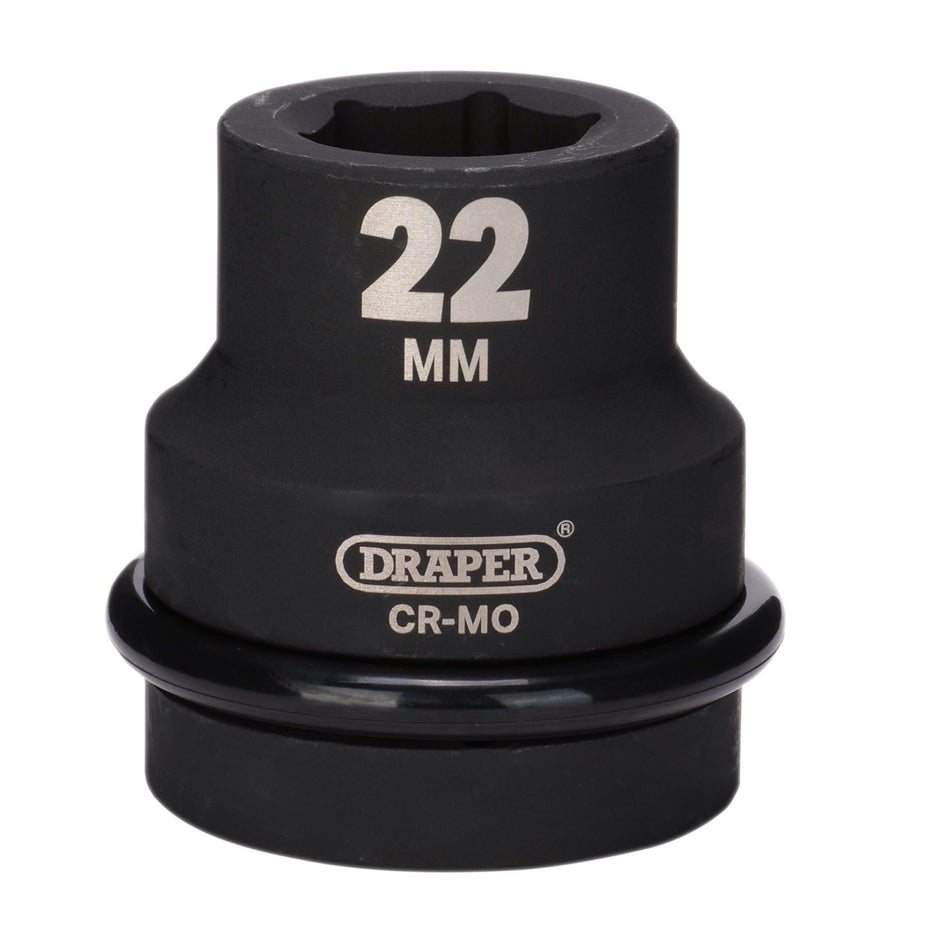 DRAPER Expert 22mm 1in. Square Drive Hi-Torq ; 6 Point Impact Socket: Model No.425-MM