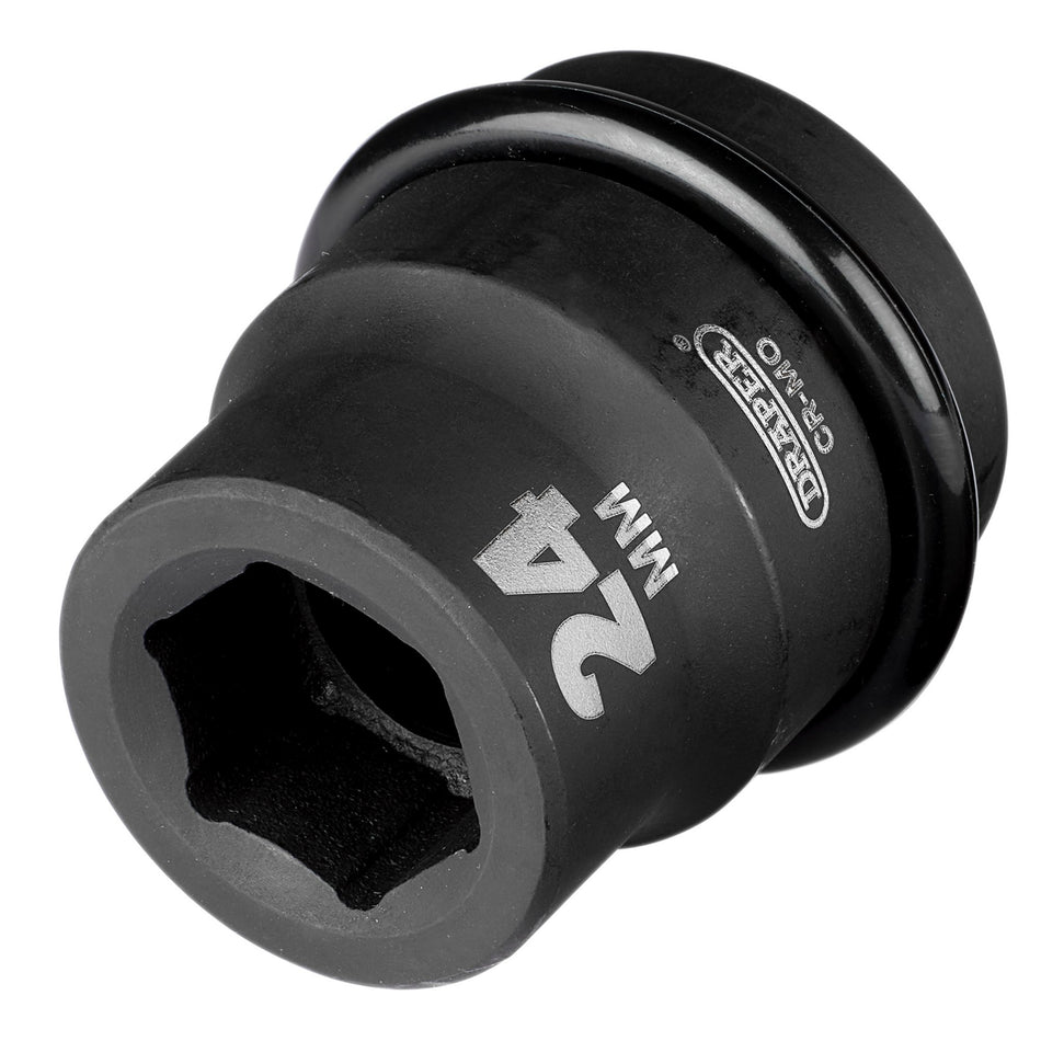 DRAPER Expert 24mm 1in. Square Drive Hi-Torq ; 6 Point Impact Socket: Model No.425-MM