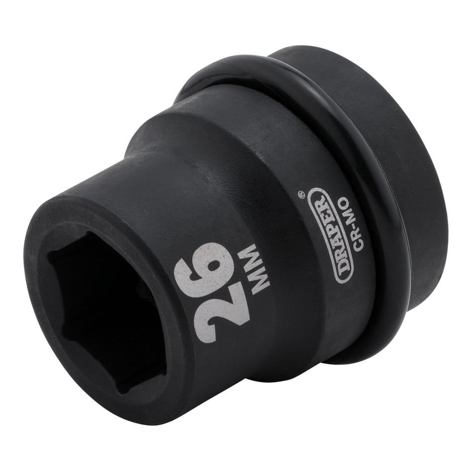 DRAPER Expert 26mm 1in. Square Drive Hi-Torq ; 6 Point Impact Socket: Model No.425-MM