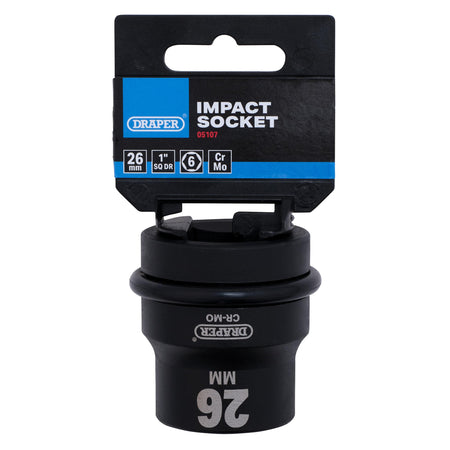 DRAPER Expert 26mm 1in. Square Drive Hi-Torq ; 6 Point Impact Socket: Model No.425-MM