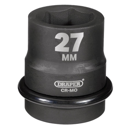 DRAPER Expert 27mm 1in. Square Drive Hi-Torq ; 6 Point Impact Socket: Model No.425-MM