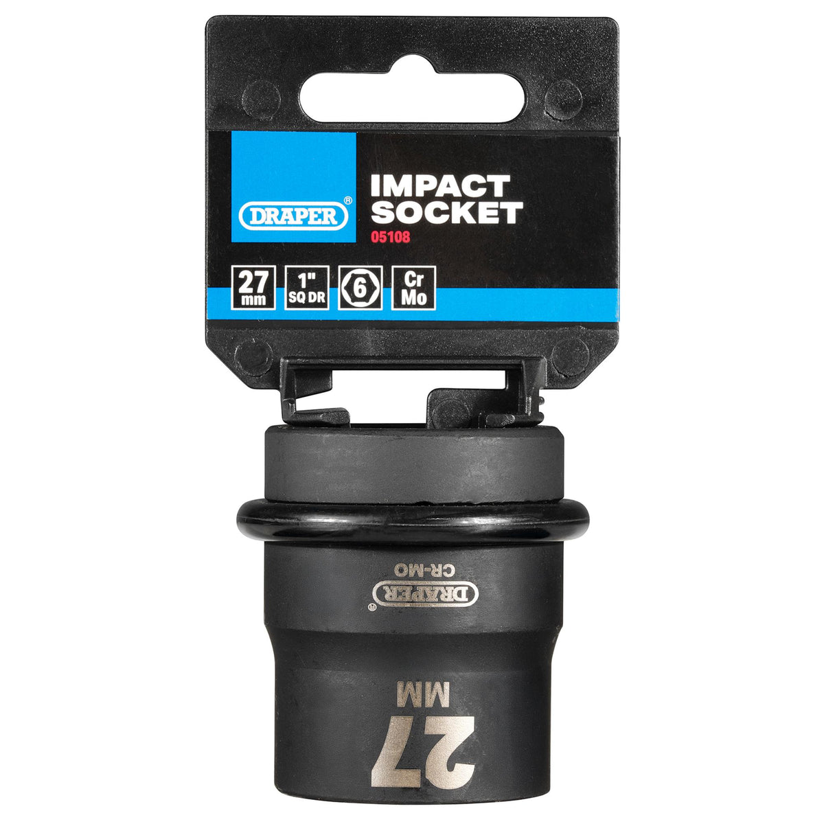 DRAPER Expert 27mm 1in. Square Drive Hi-Torq ; 6 Point Impact Socket: Model No.425-MM