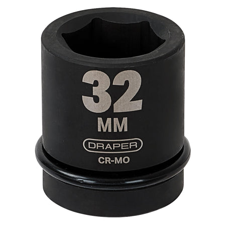 DRAPER Expert 32mm 1in. Square Drive Hi-Torq ; 6 Point Impact Socket: Model No.425-MM