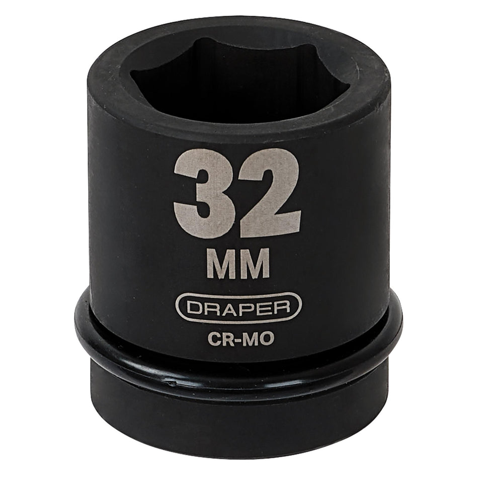 DRAPER Expert 32mm 1in. Square Drive Hi-Torq ; 6 Point Impact Socket: Model No.425-MM