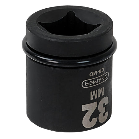 DRAPER Expert 32mm 1in. Square Drive Hi-Torq ; 6 Point Impact Socket: Model No.425-MM