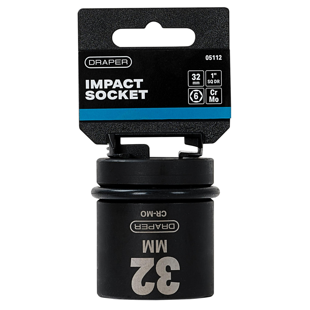 DRAPER Expert 32mm 1in. Square Drive Hi-Torq ; 6 Point Impact Socket: Model No.425-MM