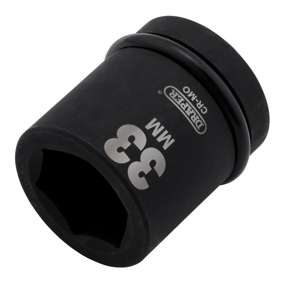 DRAPER Expert 33mm 1in. Square Drive Hi-Torq ; 6 Point Impact Socket: Model No.425-MM