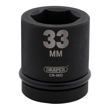 DRAPER Expert 33mm 1in. Square Drive Hi-Torq ; 6 Point Impact Socket: Model No.425-MM