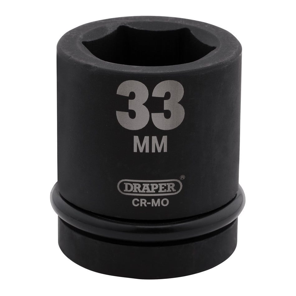 DRAPER Expert 33mm 1in. Square Drive Hi-Torq ; 6 Point Impact Socket: Model No.425-MM