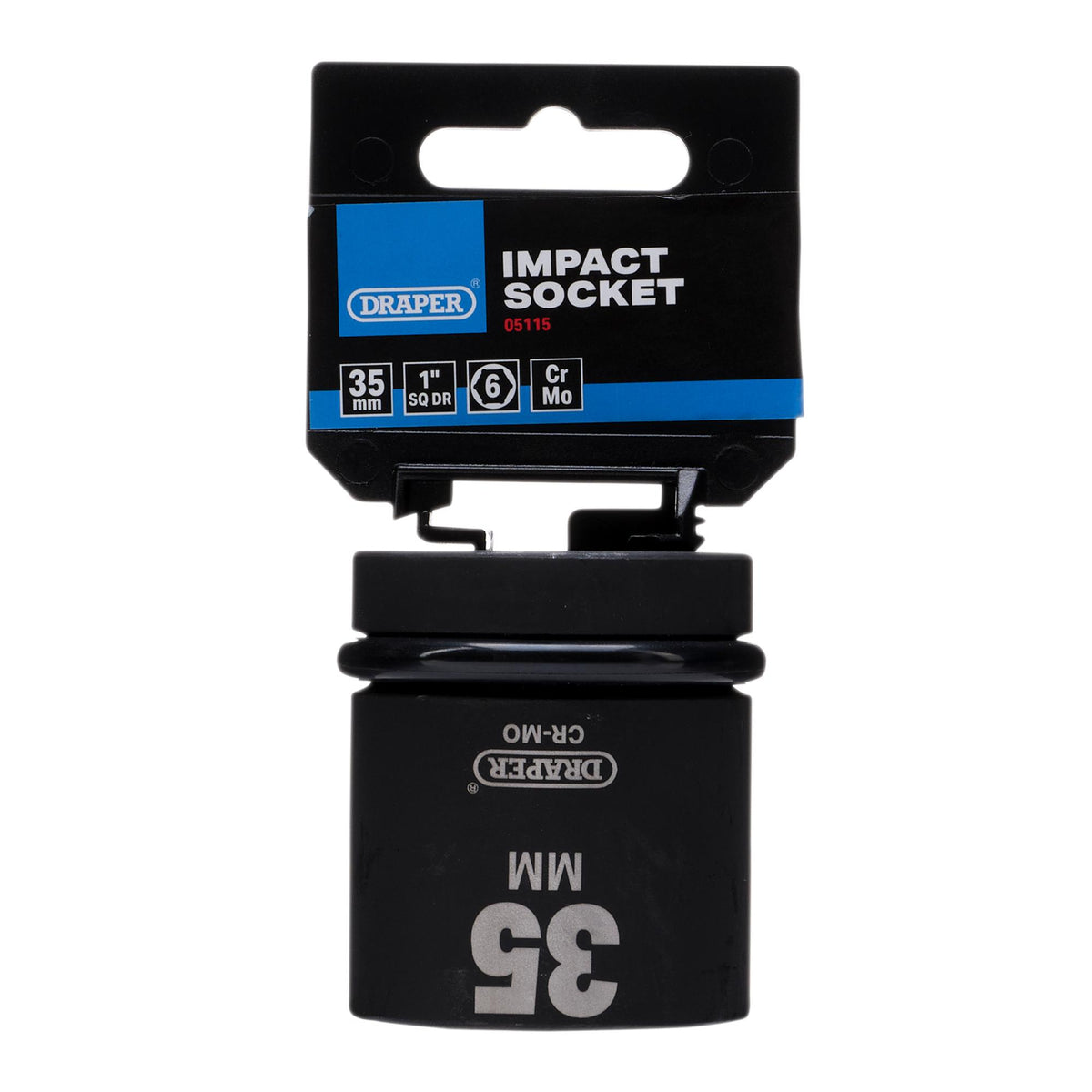 DRAPER Expert 35mm 1in. Square Drive Hi-Torq ; 6 Point Impact Socket: Model No.425-MM