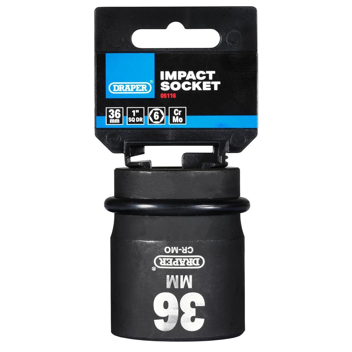 DRAPER Expert 36mm 1in. Square Drive Hi-Torq ; 6 Point Impact Socket: Model No.425-MM