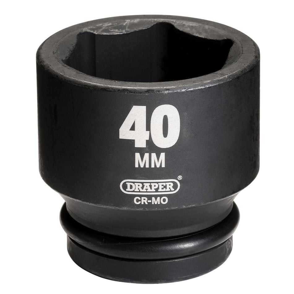 DRAPER Expert 40mm 1in. Square Drive Hi-Torq ; 6 Point Impact Socket: Model No.425-MM