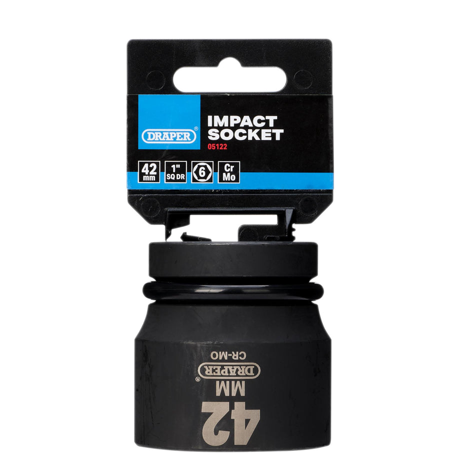 DRAPER Expert 42mm 1in. Square Drive Hi-Torq ; 6 Point Impact Socket: Model No.425-MM