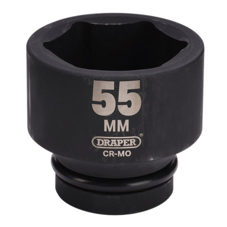 DRAPER Expert 55mm 1in. Square Drive Hi-Torq ; 6 Point Impact Socket: Model No.425-MM