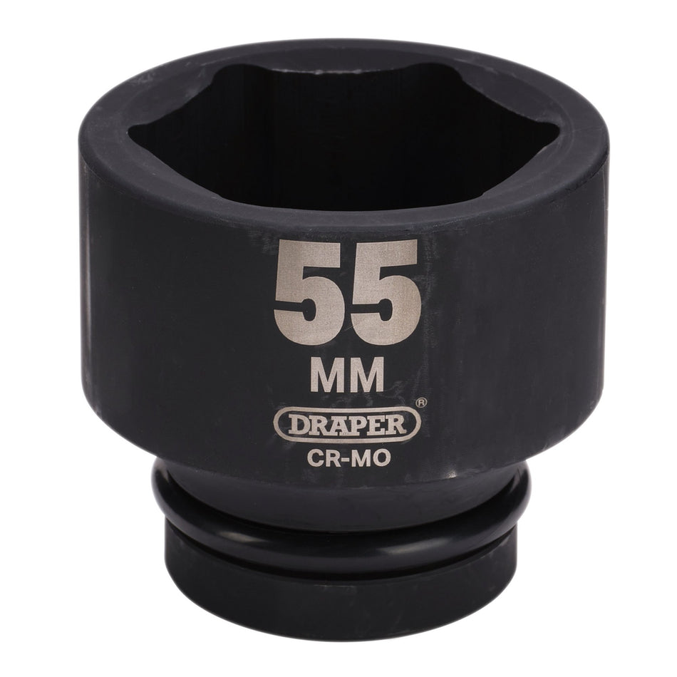 DRAPER Expert 55mm 1in. Square Drive Hi-Torq ; 6 Point Impact Socket: Model No.425-MM