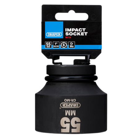 DRAPER Expert 55mm 1in. Square Drive Hi-Torq ; 6 Point Impact Socket: Model No.425-MM