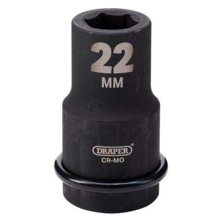 DRAPER Expert 22mm 1in. Square Drive Hi-Torq ; 6 Point Deep Impact Socket: Model No.425D-MM