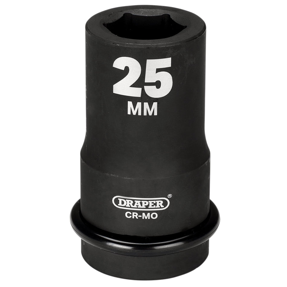 DRAPER Expert 25mm 1in. Square Drive Hi-Torq ; 6 Point Deep Impact Socket: Model No.425D-MM