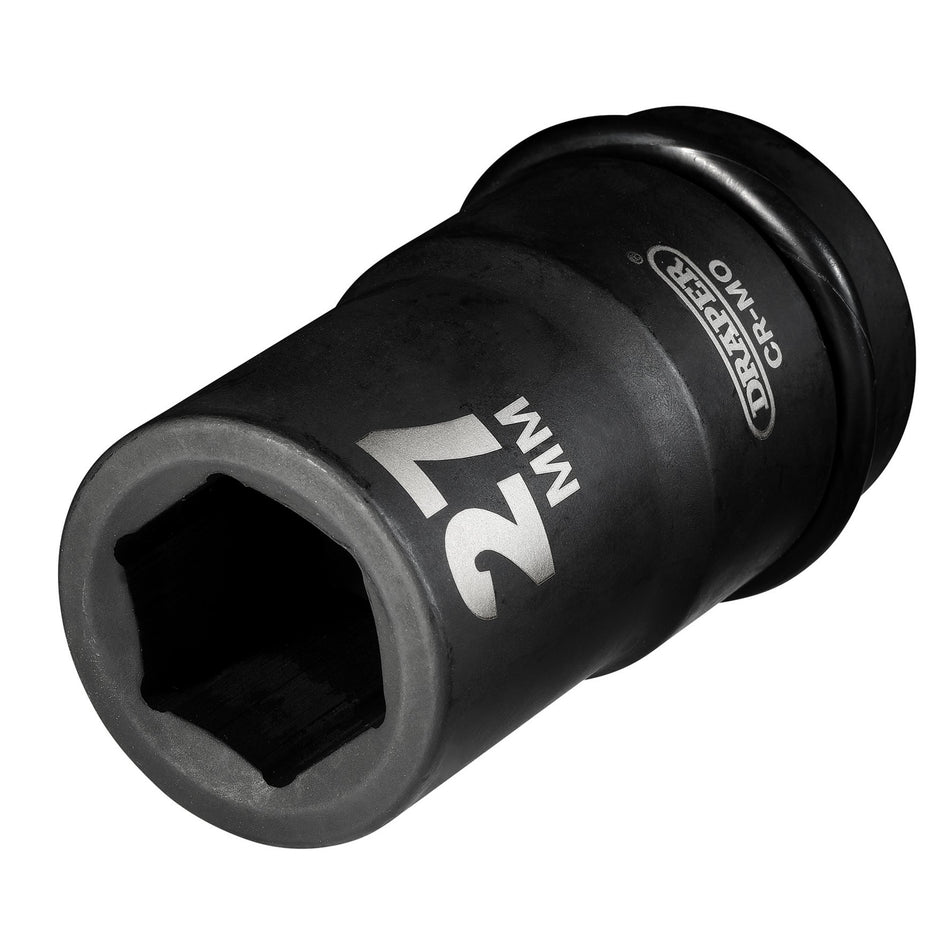 DRAPER Expert 27mm 1in. Square Drive Hi-Torq ; 6 Point Deep Impact Socket: Model No.425D-MM