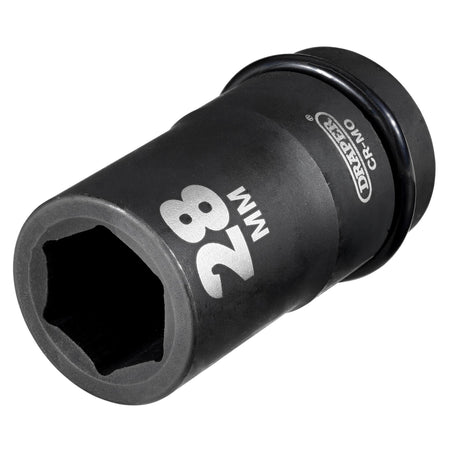 DRAPER Expert 28mm 1in. Square Drive Hi-Torq ; 6 Point Deep Impact Socket: Model No.425D-MM