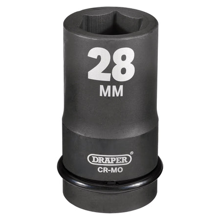DRAPER Expert 28mm 1in. Square Drive Hi-Torq ; 6 Point Deep Impact Socket: Model No.425D-MM