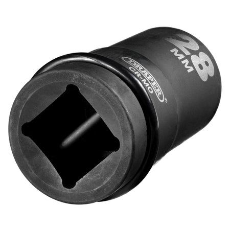 DRAPER Expert 28mm 1in. Square Drive Hi-Torq ; 6 Point Deep Impact Socket: Model No.425D-MM