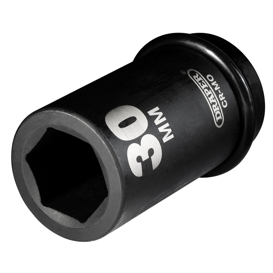 DRAPER Expert 30mm 1in. Square Drive Hi-Torq ; 6 Point Deep Impact Socket: Model No.425D-MM