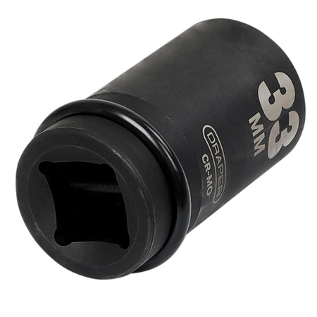 DRAPER Expert 33mm 1in. Square Drive Hi-Torq ; 6 Point Deep Impact Socket: Model No.425D-MM
