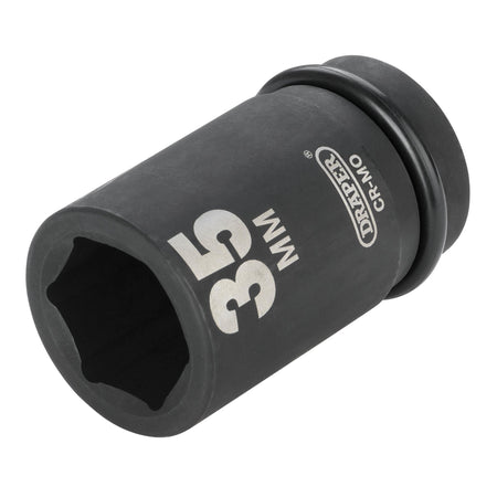 DRAPER Expert 35mm 1in. Square Drive Hi-Torq ; 6 Point Deep Impact Socket: Model No.425D-MM