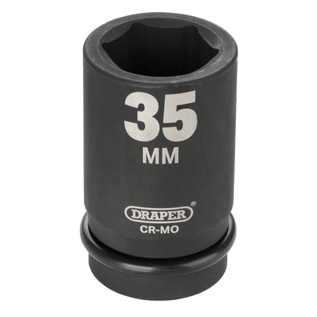 DRAPER Expert 35mm 1in. Square Drive Hi-Torq ; 6 Point Deep Impact Socket: Model No.425D-MM