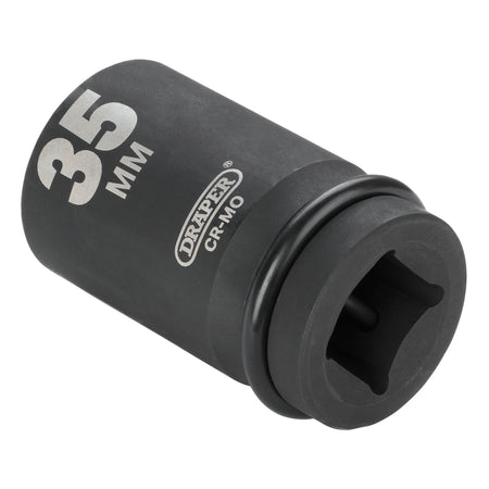 DRAPER Expert 35mm 1in. Square Drive Hi-Torq ; 6 Point Deep Impact Socket: Model No.425D-MM