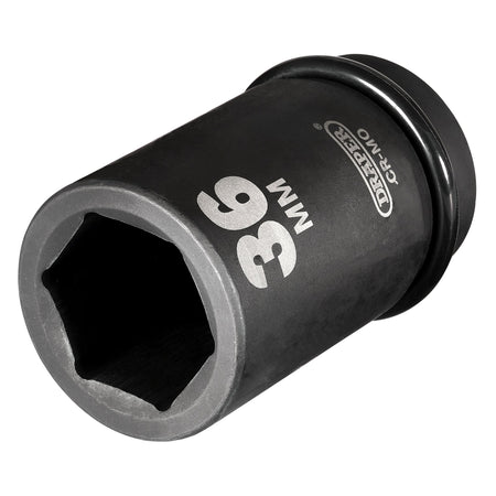 DRAPER Expert 36mm 1in. Square Drive Hi-Torq ; 6 Point Deep Impact Socket: Model No.425D-MM