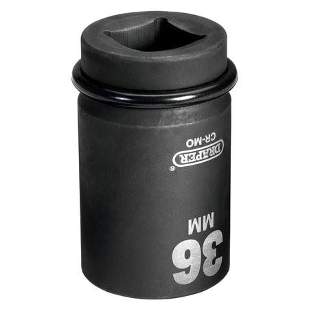 DRAPER Expert 36mm 1in. Square Drive Hi-Torq ; 6 Point Deep Impact Socket: Model No.425D-MM