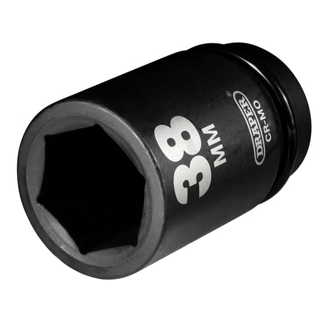 DRAPER Expert 38mm 1in. Square Drive Hi-Torq ; 6 Point Deep Impact Socket: Model No.425D-MM