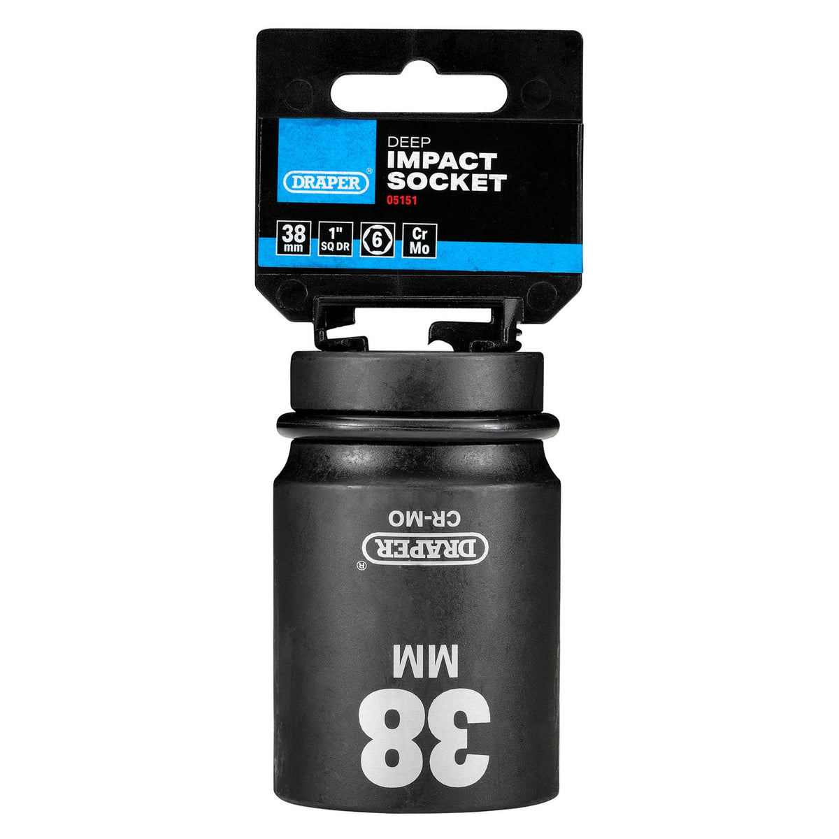 DRAPER Expert 38mm 1in. Square Drive Hi-Torq ; 6 Point Deep Impact Socket: Model No.425D-MM