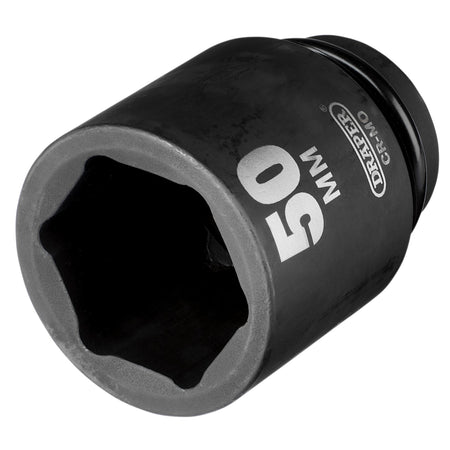 DRAPER Expert 50mm 1in. Square Drive Hi-Torq ; 6 Point Deep Impact Socket: Model No.425D-MM