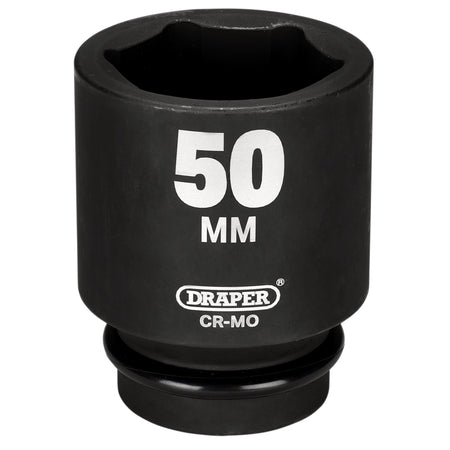DRAPER Expert 50mm 1in. Square Drive Hi-Torq ; 6 Point Deep Impact Socket: Model No.425D-MM