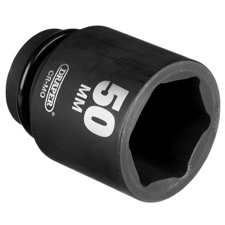 DRAPER Expert 50mm 1in. Square Drive Hi-Torq ; 6 Point Deep Impact Socket: Model No.425D-MM