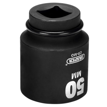 DRAPER Expert 50mm 1in. Square Drive Hi-Torq ; 6 Point Deep Impact Socket: Model No.425D-MM