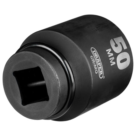 DRAPER Expert 50mm 1in. Square Drive Hi-Torq ; 6 Point Deep Impact Socket: Model No.425D-MM