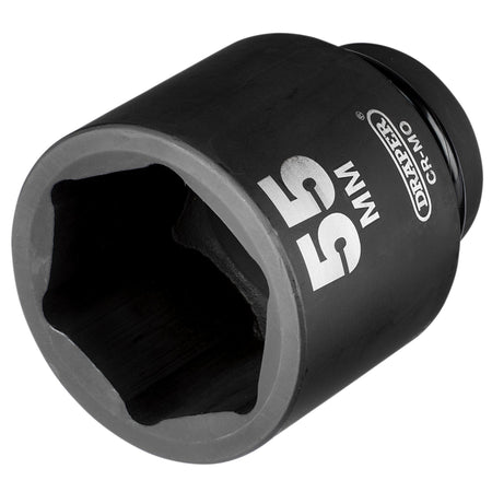 DRAPER Expert 55mm 1in. Square Drive Hi-Torq ; 6 Point Deep Impact Socket: Model No.425D-MM