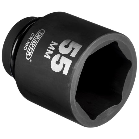 DRAPER Expert 55mm 1in. Square Drive Hi-Torq ; 6 Point Deep Impact Socket: Model No.425D-MM