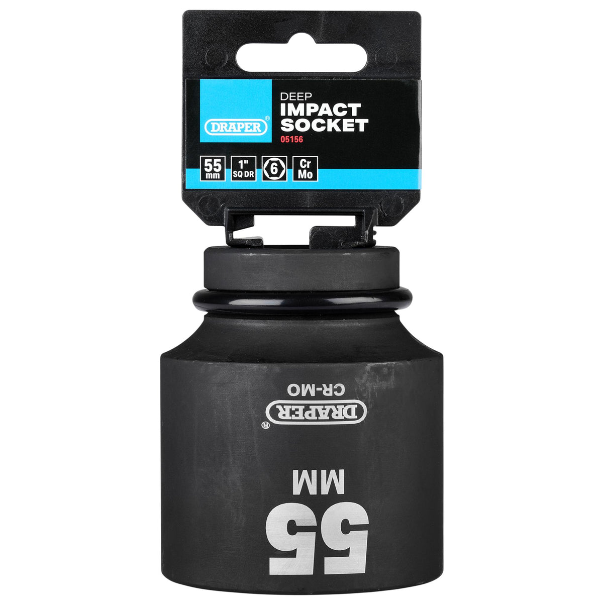 DRAPER Expert 55mm 1in. Square Drive Hi-Torq ; 6 Point Deep Impact Socket: Model No.425D-MM