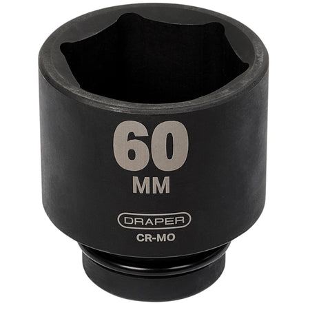 DRAPER Expert 60mm 1in. Square Drive Hi-Torq ; 6 Point Deep Impact Socket: Model No.425D-MM