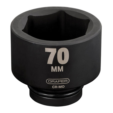 DRAPER Expert 70mm 1in. Square Drive Hi-Torq ; 6 Point Deep Impact Socket: Model No.425D-MM